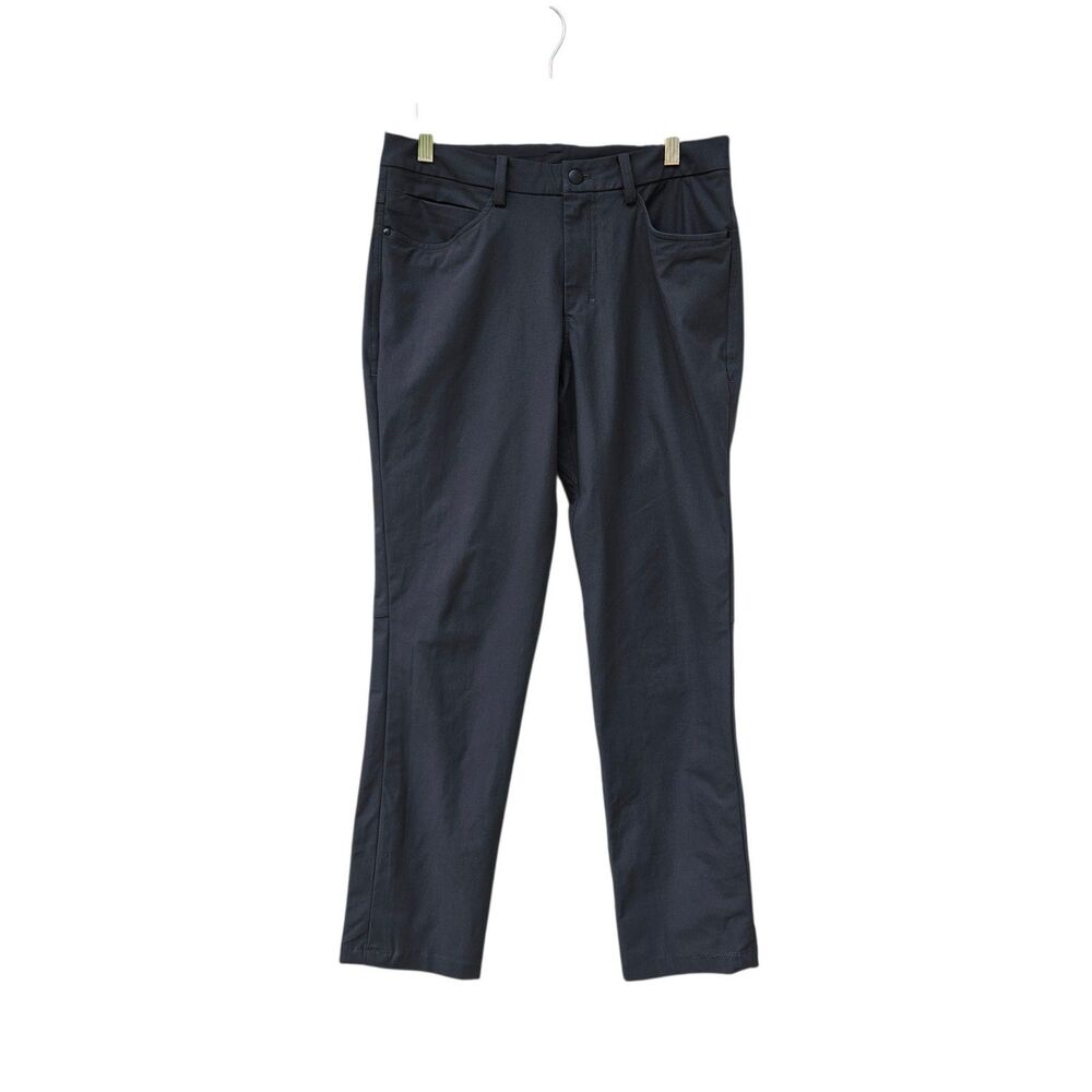Lululemon Mens ABC 5 Pocket Chino Pants Size 30 Charcoal Gray Flat Front